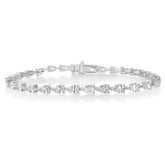 East-West Pear Diamond Tennis Bracelet