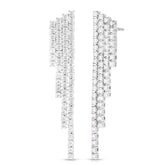 Diamond Waterfall Earrings, 14k white gold, 2.44 carats - URBAETIS Fine Jewelry