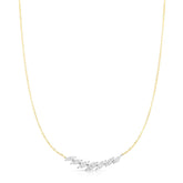 Domino Marquise Necklace, 14k yellow gold, 0.27 carats - URBAETIS Fine Jewelry