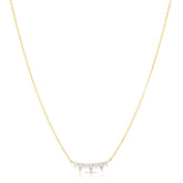 Illusion Pear and Round Necklace