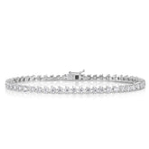 3 Prong Diamond Tennis Bracelet, 14k white gold - URBAETIS Fine Jewelry
