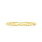 Single Row Beaded Ring, 14K Yellow Gold- URBAETIS Fine Jewelry