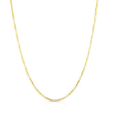 Pave Diamond Gold Bar Tennis Necklace, 14K Yellow Gold- URBAETIS Fine Jewelry