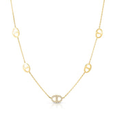 Diamond Mariner Chain, 14K Yellow Gold- URBAETIS Fine Jewelry