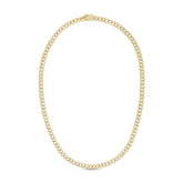 Diamond Cuban Link Chain Choker, 14k yellow gold - URBAETIS Fine Jewelry