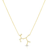 Sagittarius Diamond Constellation Zodiac Necklace, 14k Yellow Gold- URBAETIS Fine jewelry