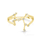 Sagittarius Diamond Constellation Zodiac Ring, 14K Yellow Gold- URBAETIS Fine Jewelry