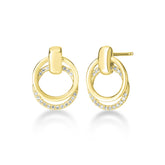 Petite Door Knocker Earrings, 14k yellow gold - URBAETIS Fine Jewelry