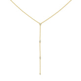 Diamonds by the Yard Lariat, 14K Yellow Gold- URBAETIS Fine Jewelry
