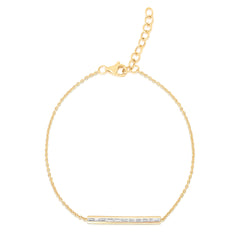 Channel Set Baguette Diamond Bracelet