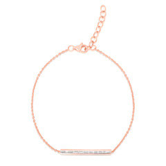 Channel Set Baguette Diamond Bracelet