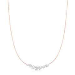 Domino Marquise Illusion Diamond Necklace