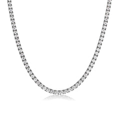 Lab Grown Diamond Tennis Necklace, 14k black gold - URBAETIS Fine Jewelry