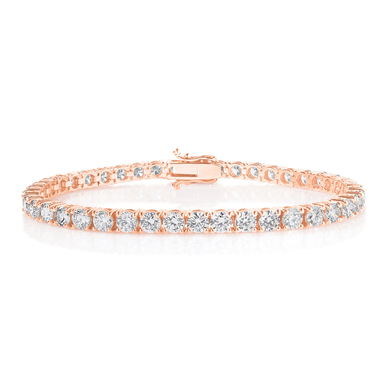 Lab Diamond Tennis Bracelets, 14k rose gold - URBAETIS Fine Jewelry