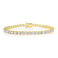 Lab Diamond Tennis Bracelets, 14k yellow gold - URBAETIS Fine Jewelry