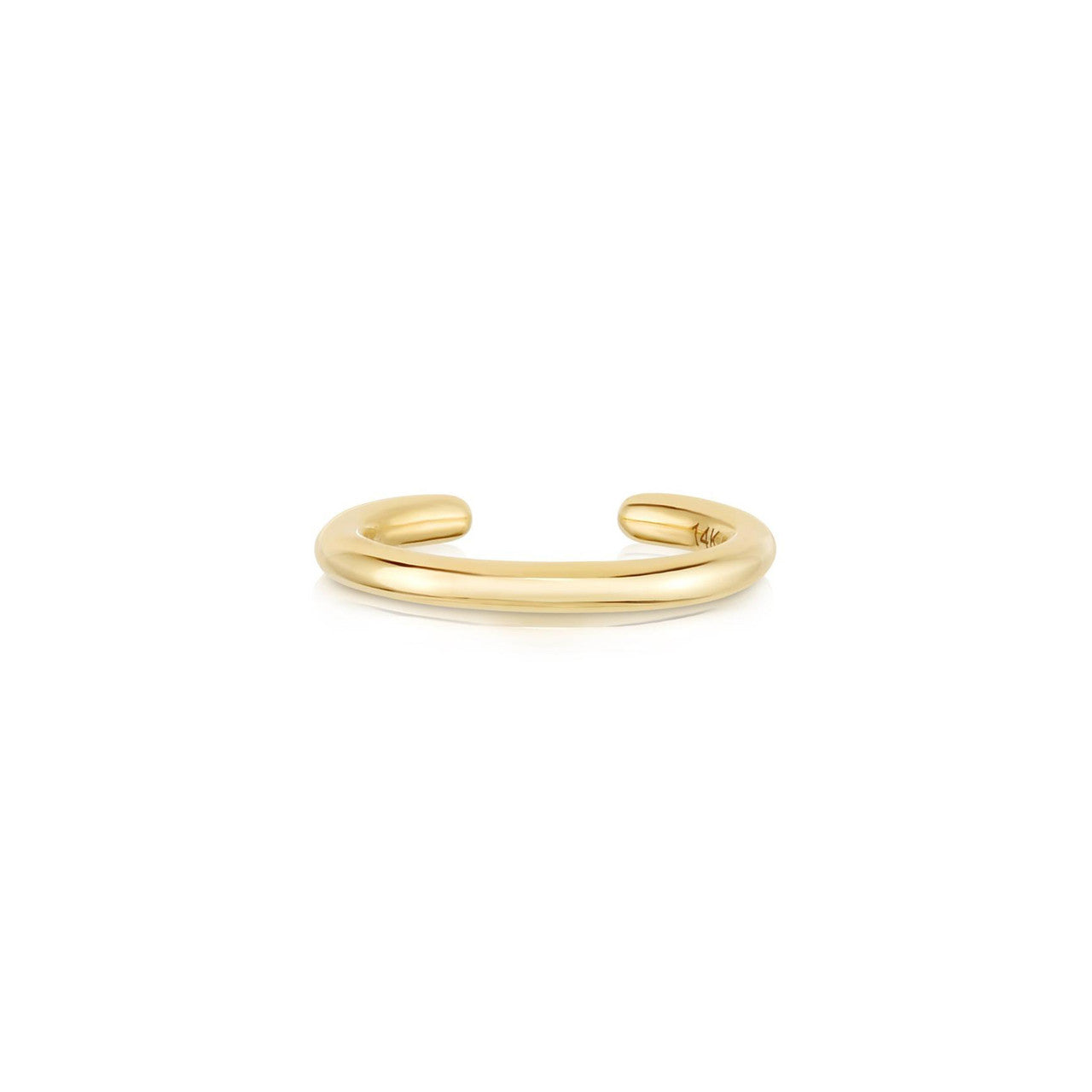 Thin Gold Ear Cuff, 14k yellow gold - URBAETIS Fine Jewelry