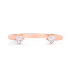 Open Diamond Ring, 14k rose gold- URBAETIS Fine Jewelry