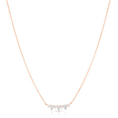 Illusion Pear and Round Necklace