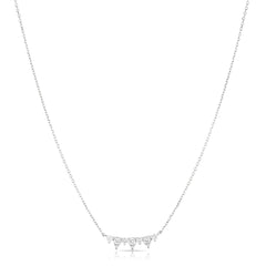 Illusion Pear and Round Necklace