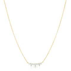 Illusion Pear and Round Necklace