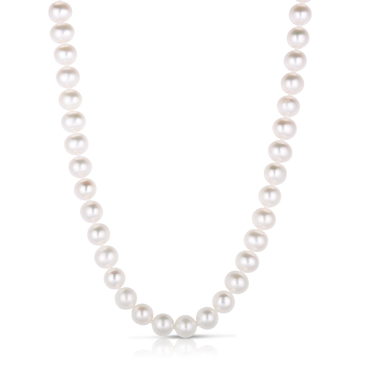 16" Pearl Necklace, 14k gold - URBAETIS Fine Jewelry