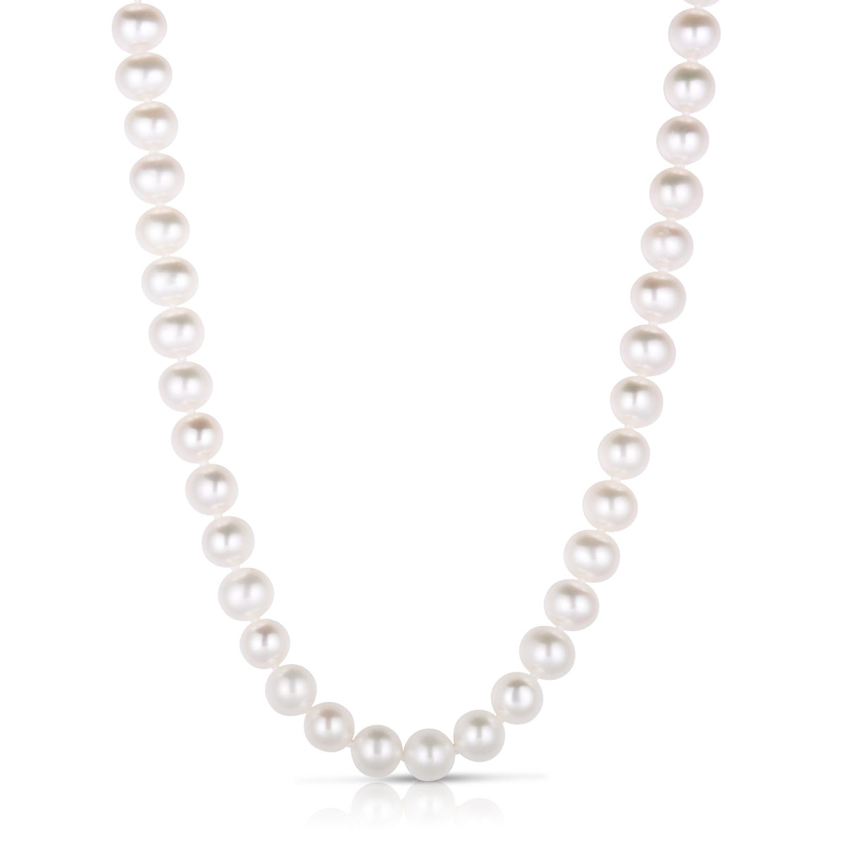 16" Pearl Necklace, 14k gold - URBAETIS Fine Jewelry