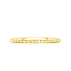 Single Row Beaded Ring, 14K Yellow Gold- URBAETIS Fine Jewelry