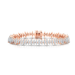 Marquise Illusion Diamond Tennis Bracelet, 14K Rose Gold- URBAETIS Fine Jewelry