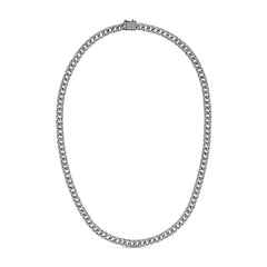 Diamond Cuban Link Chain Choker, 14K Black Gold- URBAETIS Fine Jewelry