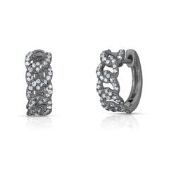 Petite Diamond Cuban Chain Huggies