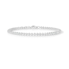Petite Diamond Tennis Bracelet, 14k white gold - URBAETIS Fine Jewelry