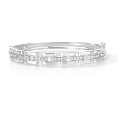 Deco Link Diamond Bangle
