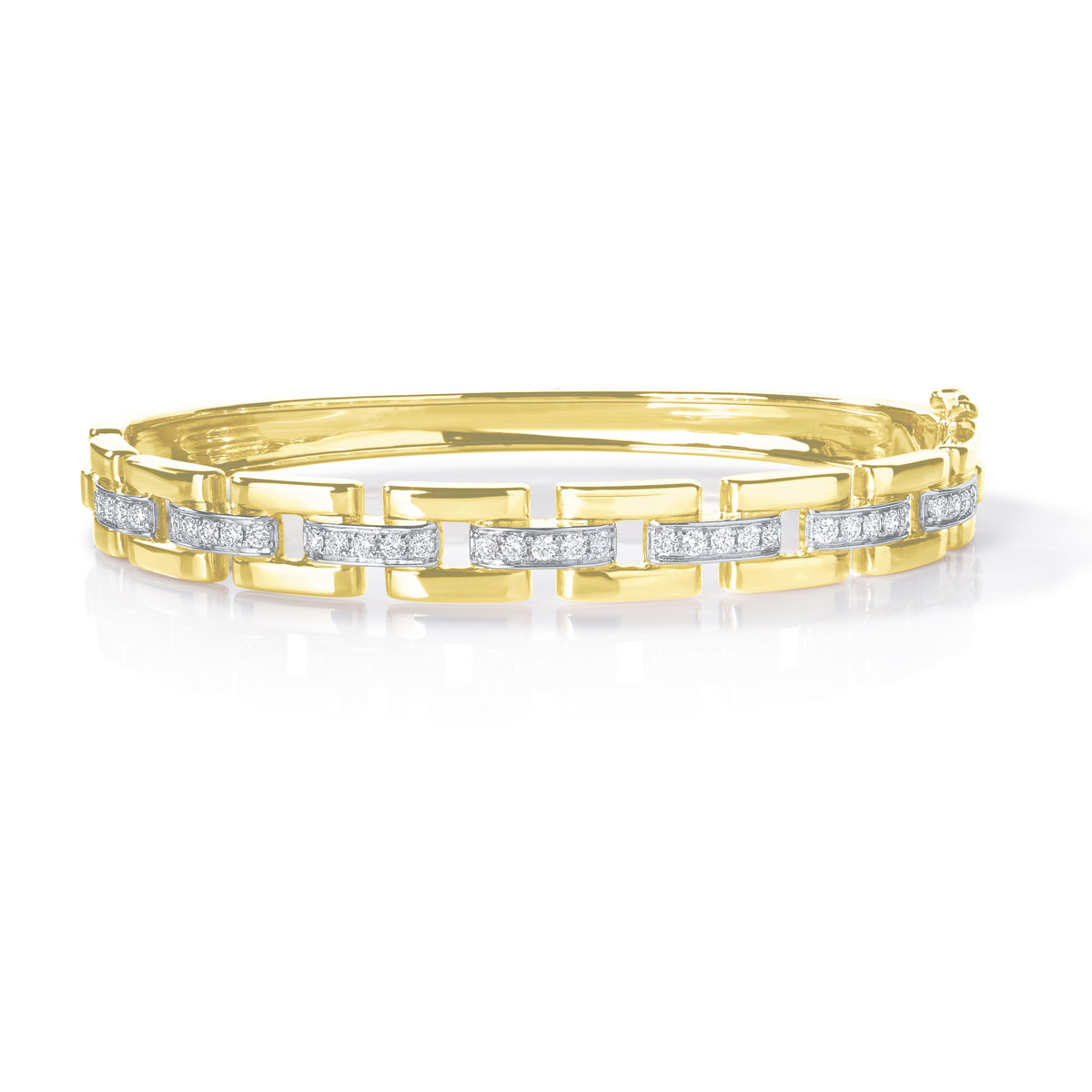 Deco Link Diamond Bangle