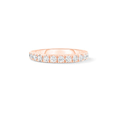 2.5mm Diamond Band, 14k rose gold - URBAETIS Fine Jewelry