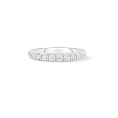 2.5mm Diamond Band, 14k white gold - URBAETIS Fine Jewelry