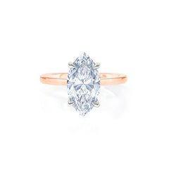 4.6 Marquise Lab Diamond in Skinny Solitaire
