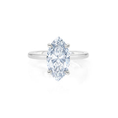 4.6 Marquise Lab Diamond in Skinny Solitaire