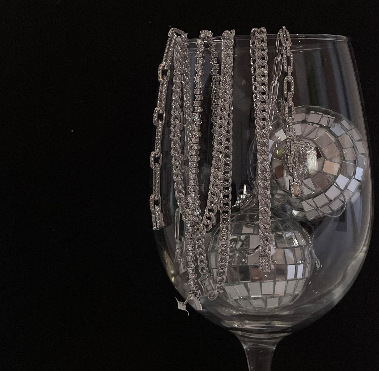 Gold and Diamond Cuban Bracelet, 14k white gold - URBAETIS Fine Jewelry