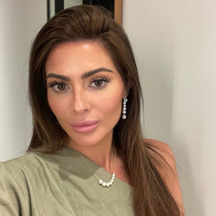 Graduated Pearl and Diamond Necklace, 14K Yellow Gold- URBAETIS Fine Jewelry