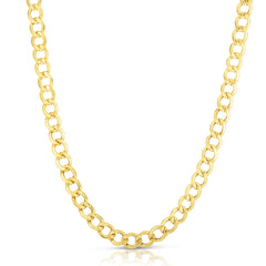 TriBeCa Curb Chain Necklace, 14k yellow gold - Urbaetis Fine Jewelry
