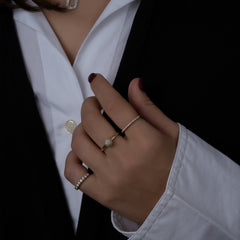 Pave Diamond Ball Ring