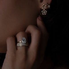 Diamond Cigar Band Ring