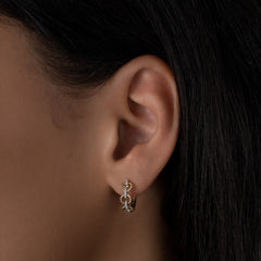 Twisted Open Circle Huggies