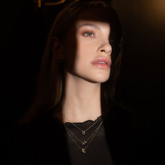 Diamond Scorpio Necklace, 14k yellow gold - URBAETIS Fine Jewelry