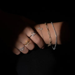 Diamond Leo Ring, 14k yellow gold - URBAETIS Fine Jewelry