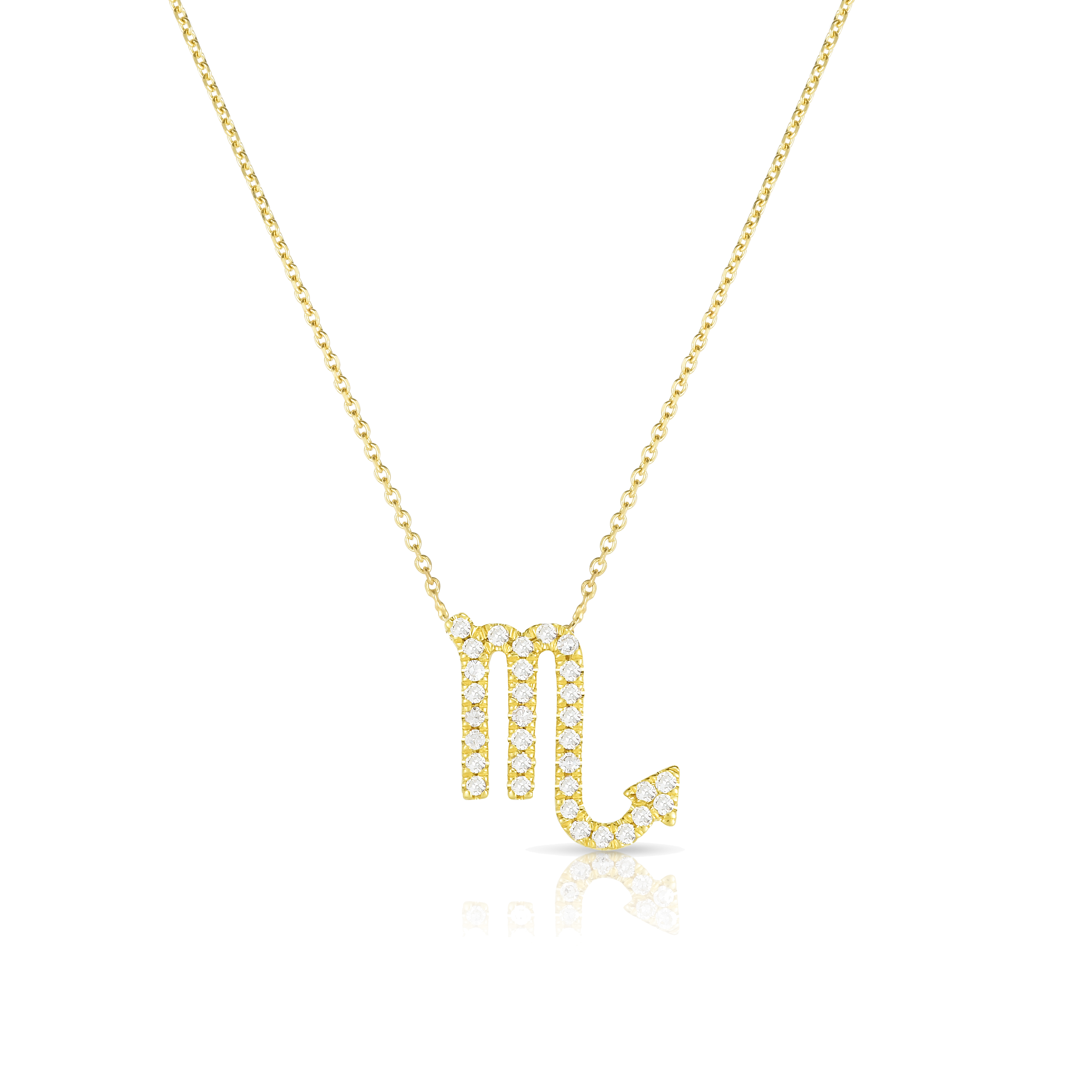 Scorpio Necklace - 14k gold and diamonds