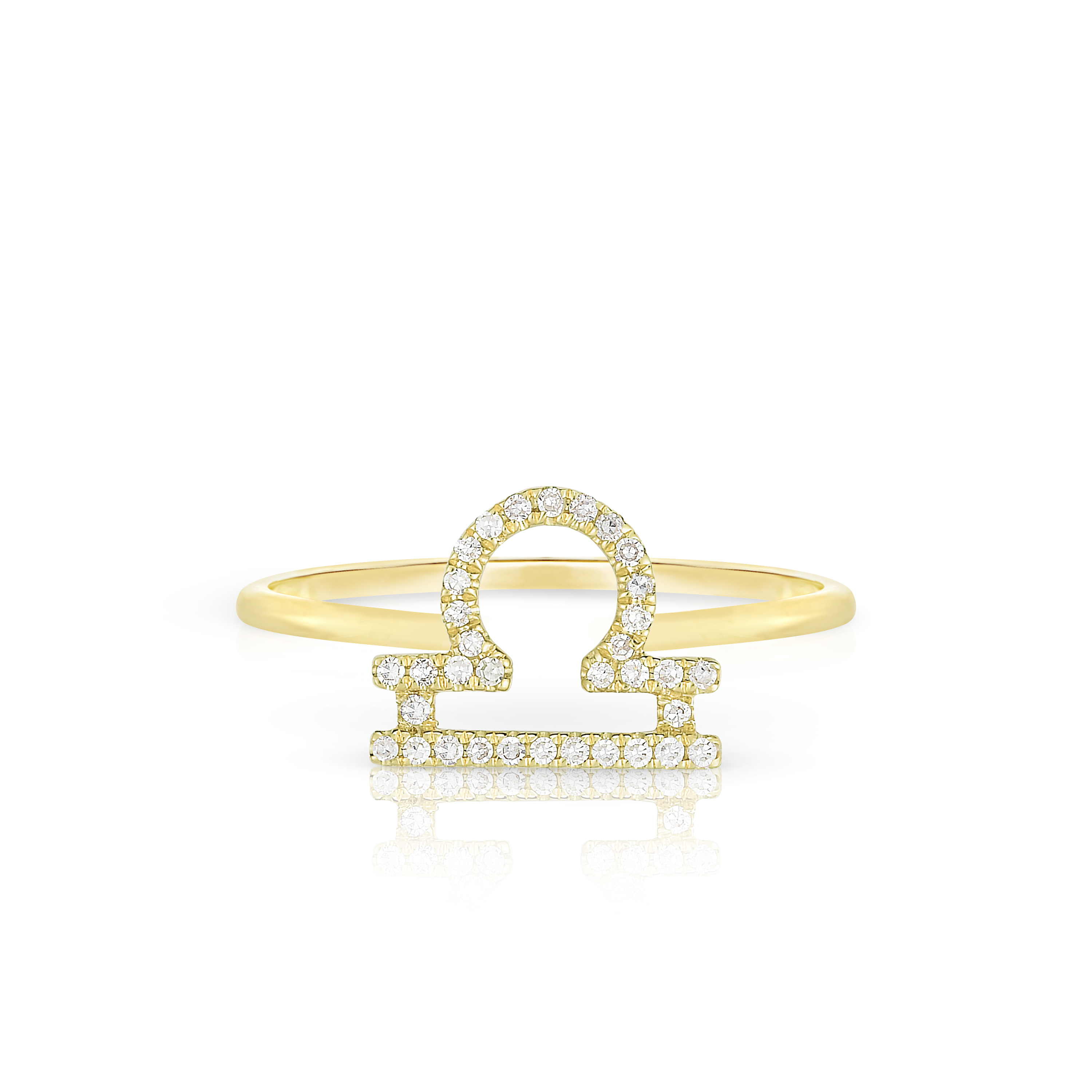 Libra Ring - 14k gold and diamonds